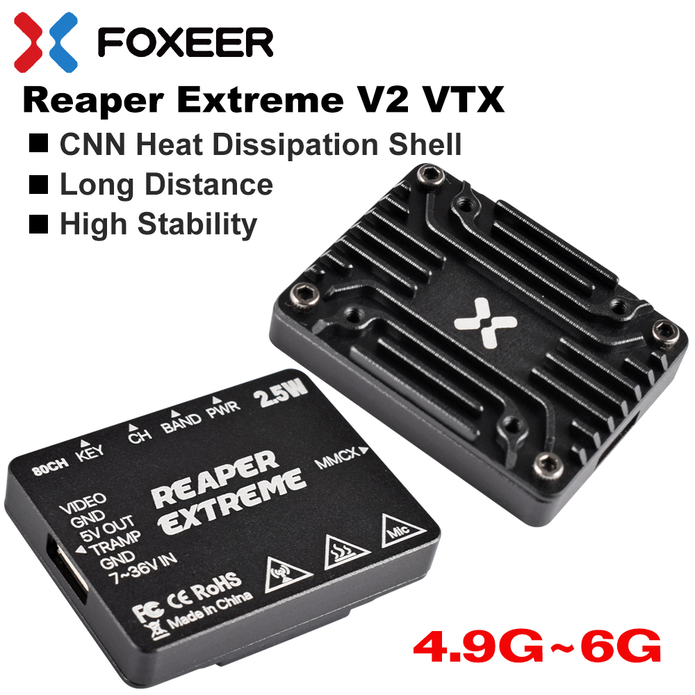 Foxeer 4.9-6G Reaper Extreme V - Foxeer Reaper Extreme 2.5W Vtx recensione e prezzo