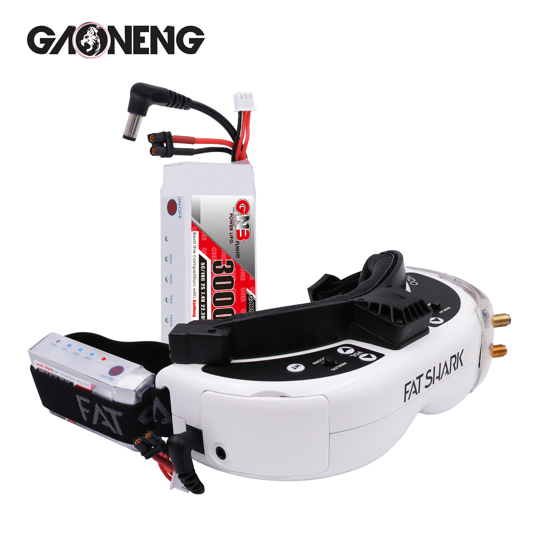 GNB 2S 7.4V 3000mAh 5C/10C ind - Skyzone Sky04X Pro Oled Fpv Goggles recensione e prezzo